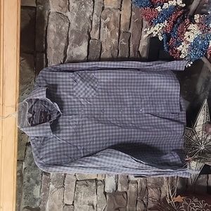 Black Brown 1826 Button Up sz M